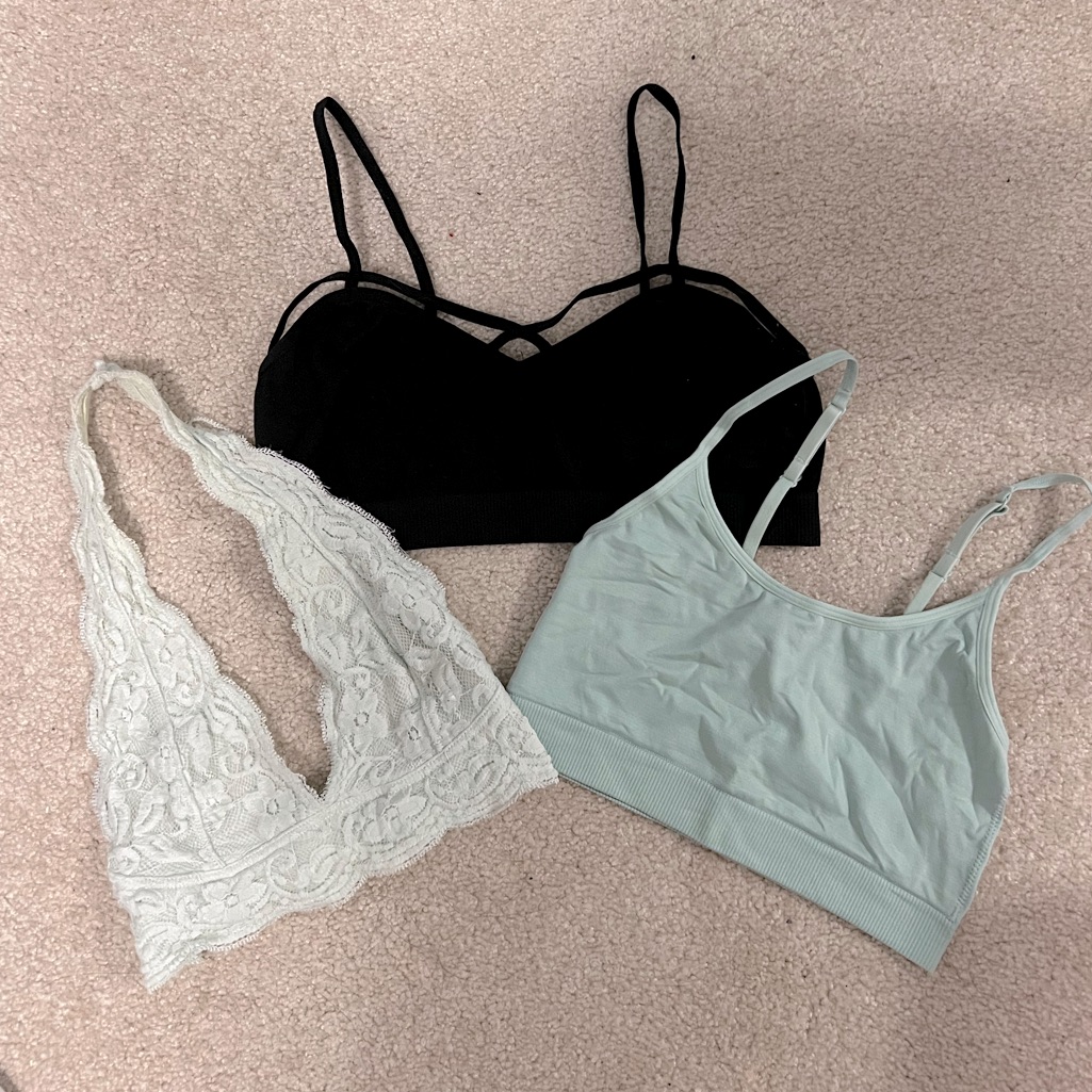 3pc Bralettes